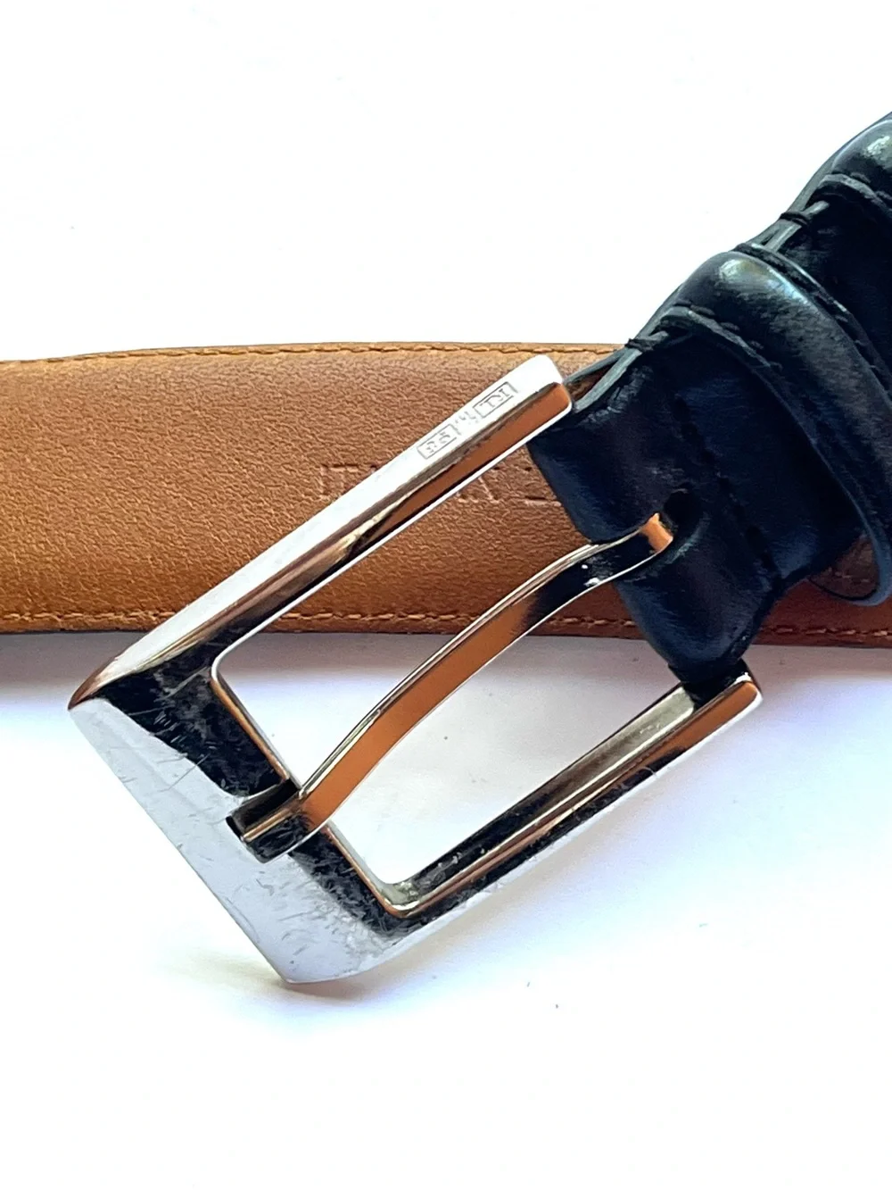 Polo Ralph Lauren Men's Black Italian Leather Belt